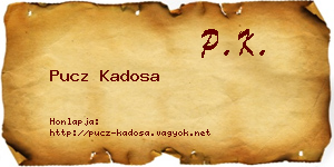 Pucz Kadosa névjegykártya